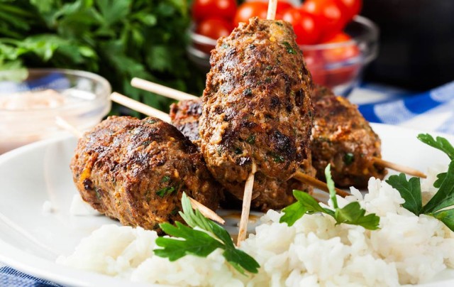 Middle Eastern Halal Food Special Kofta With Rice $7